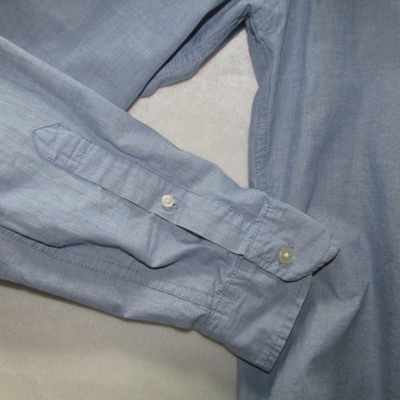 Hollister chambray button up blouse, medium - Picture 3 of 6